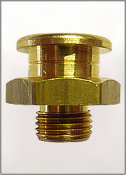 1/8"-28 BSPP BRASS BUTTON HEAD GREASE FITTING