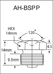 1/4"-29 BSPP Flush Fitting