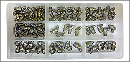 METRIC STAINLESS STEEL GREASE FITTING ASSORTMENT KIT