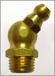 10MM X 1 MM 45 DEGREE BRASS GREASE FITTING