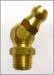 8MM X 1MM 45 DEGREE BRASS GREASE FITTING