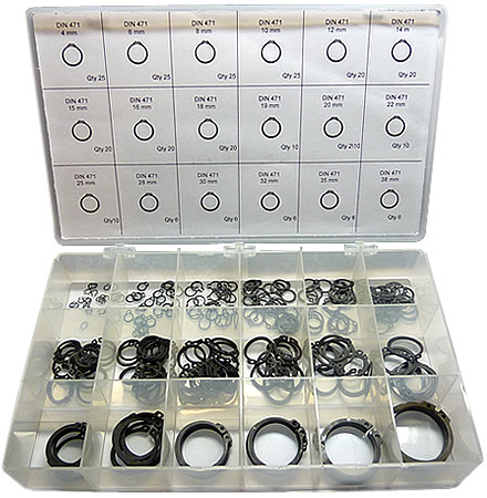 METRIC EXTERNAL RETAINING RING KIT