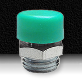GREEN RUBBER BUTTON HEAD GREASE FITTING CAP
